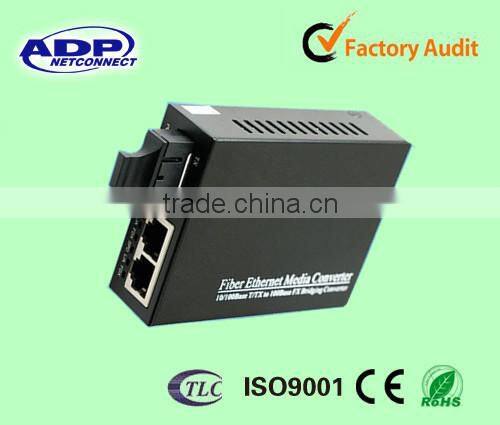 lc/pc lc/apc/sc connector fiber optic cord with media converter