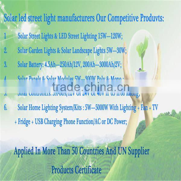 ISO9001 Factory Price 5 Years Warranty all in one solar led street light panel