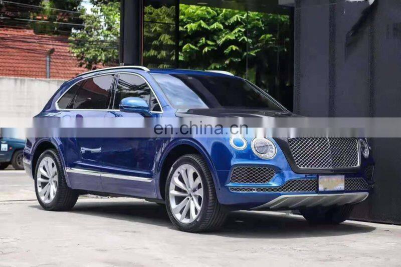 RD Facelift Parts Mansori Style Carbon Fiber Front Grill Mesh Frame Cover Car Engine Hood Vents Cover For Bentley Bentayga