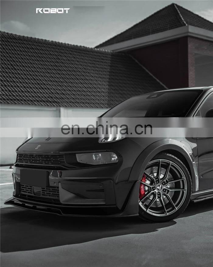 Runde For Lynk & Co 03 Upgrade Robot Style Newest Body Kit Front Lip Rear Diffuser Spoiler Side Skirts Wide Wheel Eyebrows