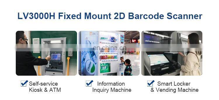 Rakinda LV3000H Passport OCR MRZ 1D 2D Barcode Scanner Module Red LED Beep, LED Indicator with USB RS232 for Kiosk 1-year 32 Bit