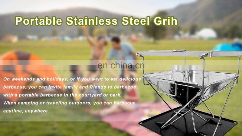 Camping Portable Bbq Barbeque Charcoal Grill Camping Grill