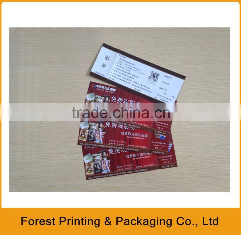 Paper ticket printing in factory,event ticket in roll