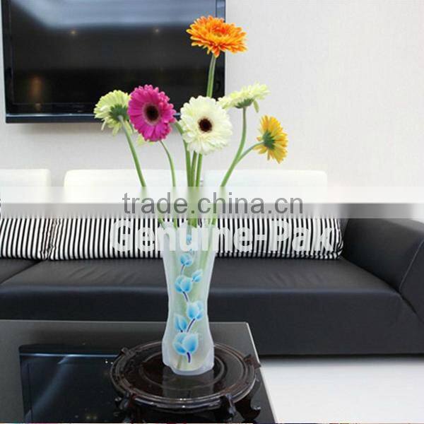 PVC promotional gift durable folding flower vase