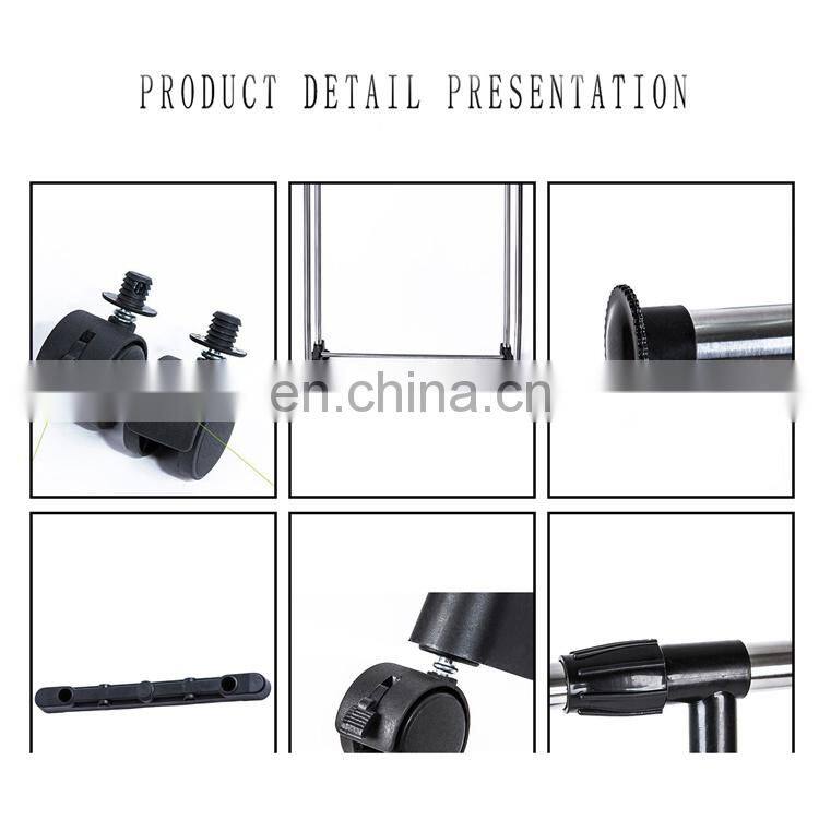 Stainless steel lifting hanger floor round pipe plastic link hanger family bedroom hanger