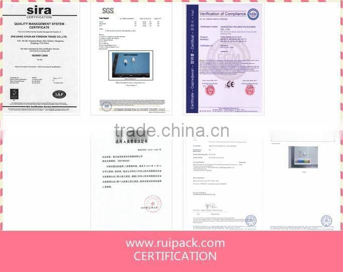 Round pink color empty PET foam bottle / Plastic bottle with foam pump 100ml 200ml foam pump