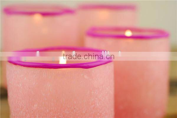 spring candle holder, pink votive candle holder