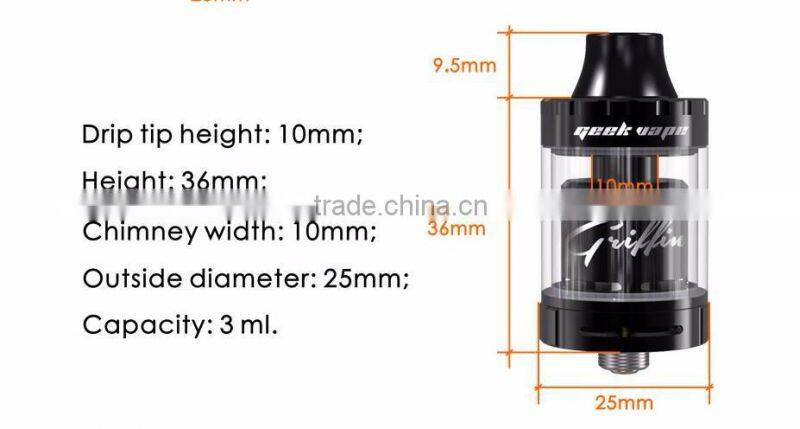 newest coming Geekvape griffin 25 Mini RTA Atomizer