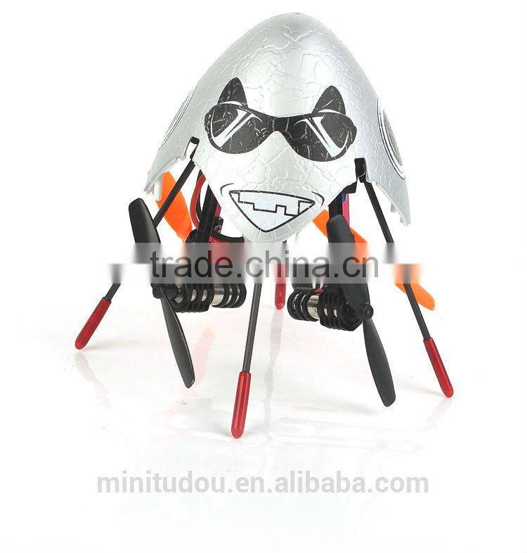 2014 New Products 7.9CM 4CH 6 Axis Flying Egg Quadcopter Toy 6057
