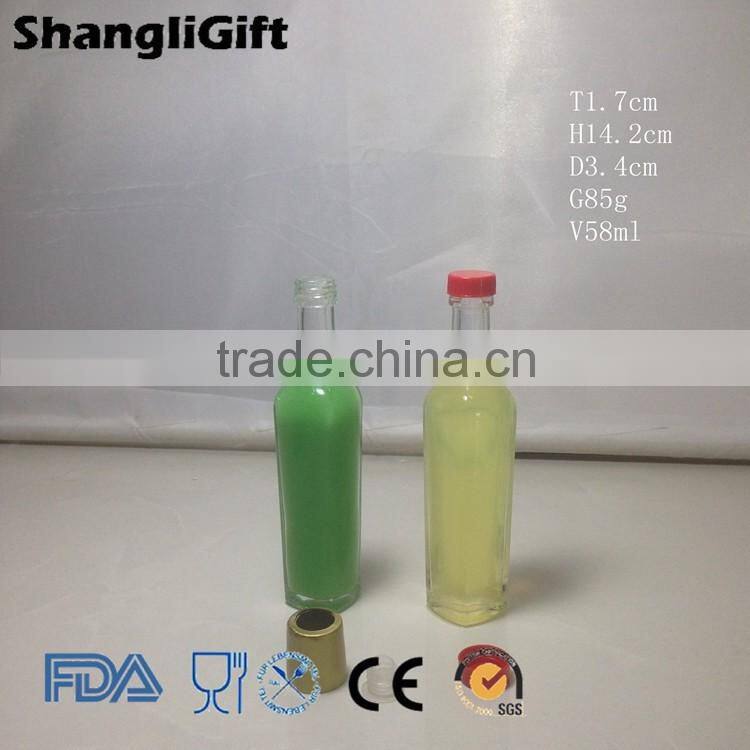 50ml High Quality Square Glass Olive Oil Bottles Vinegar Bottle