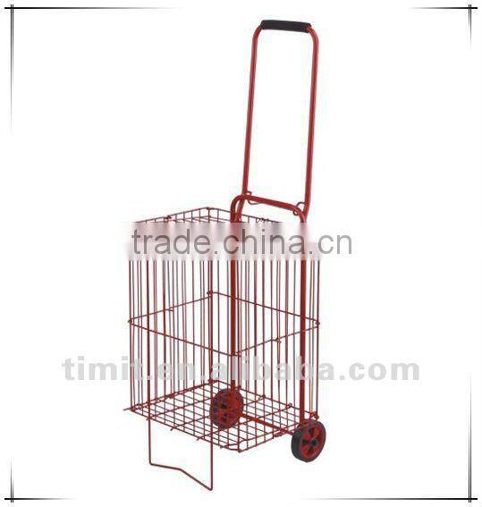 Beautiful Design Practical Aluminum Foldable Mutiple Wheels Shopping Trolley Cart