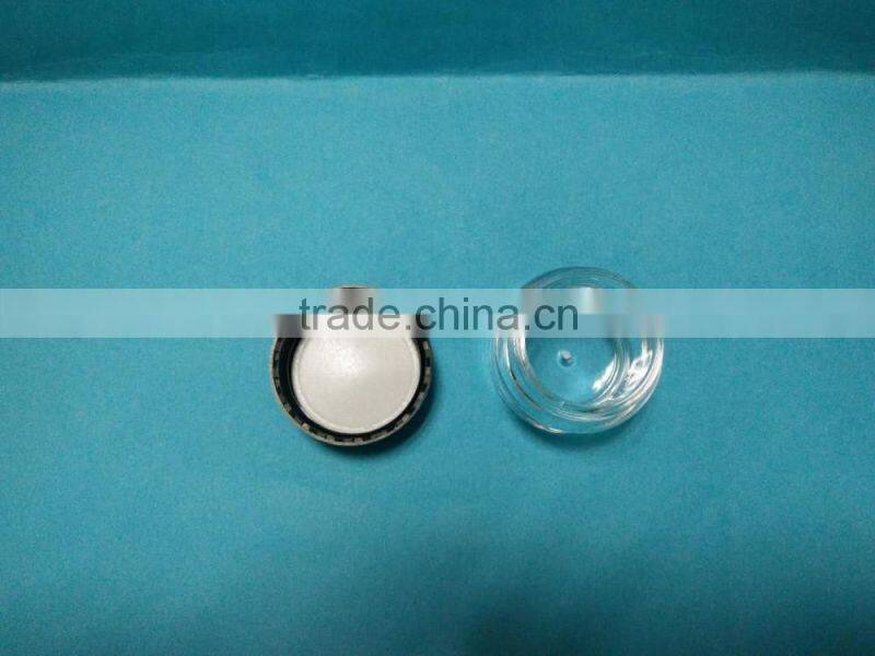5g, 8g,10g transparent cosmetic jar for skin care use