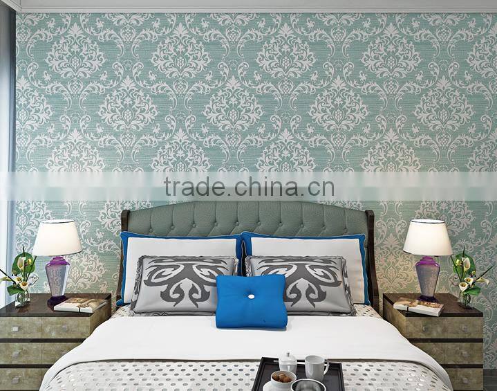 European style luxury non-woven embossment print wall paper