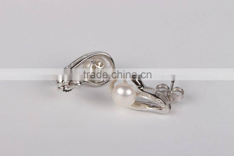 New Design Personalized New Double Sided Pearl Earring