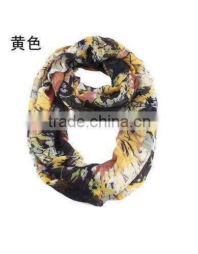 Top-selling Foreign Trade Attractive Splash-ink Printing Fashion Infinity Shawl Round Neck Scarf