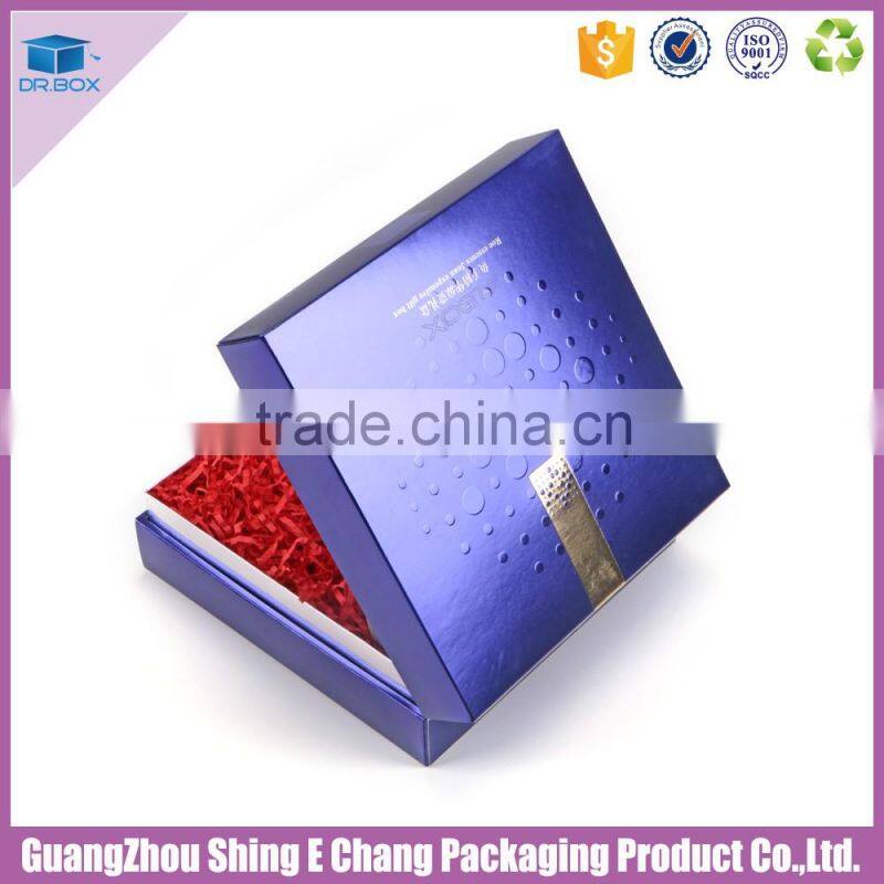 Professional gold foil hot stamping and embossing cosmetic boxes