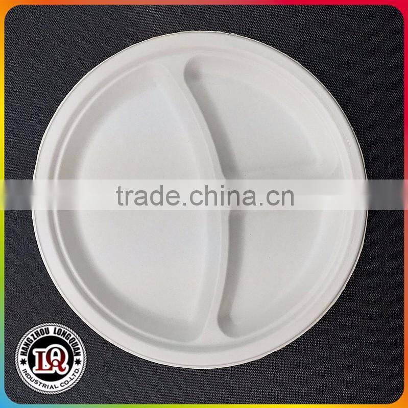 3 compartment disposable food storage container