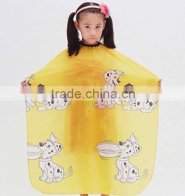 2016 BeiQi cheap customized barber cape with window , hairdressing kids' hair cutting cape