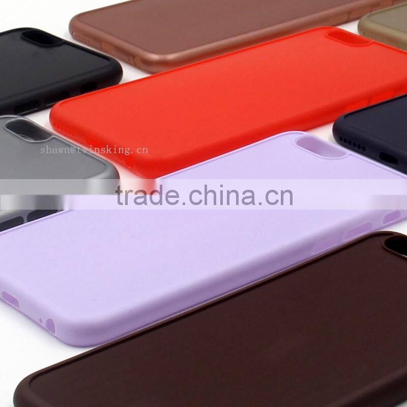 Ultra thin 0.6MM matte full protective blank case for iPhone 7 plus ,for iPhone7 groove case