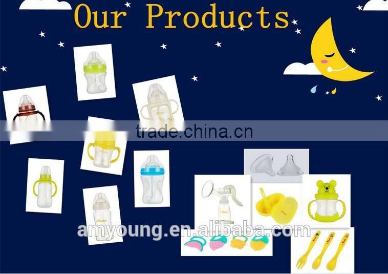 180ml / 6oz A-1077 Disposable Juice Bottle Anti-explosion High Borosilicate Glass Milk Baby Feeding Bottle Green