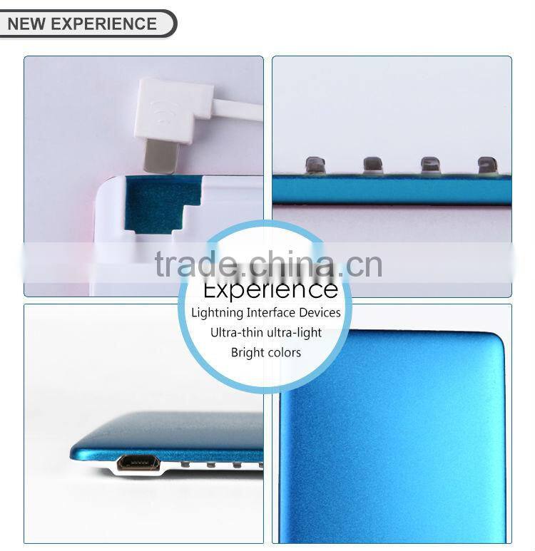 holly credit card solar charger power bank with built in cable, mobile power bank