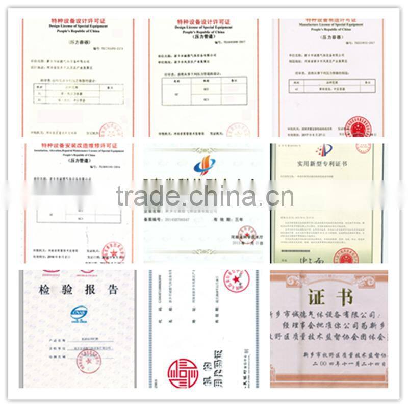 One Stop Solution Double Layers Cryogenic Storage Tank Liquefied Chemical Industrial Gas Storage Tank