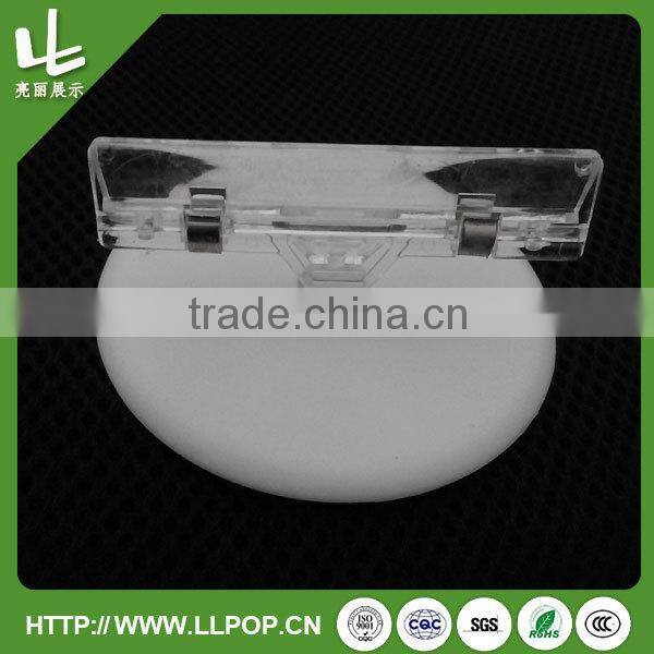 Round base transparent memo clip