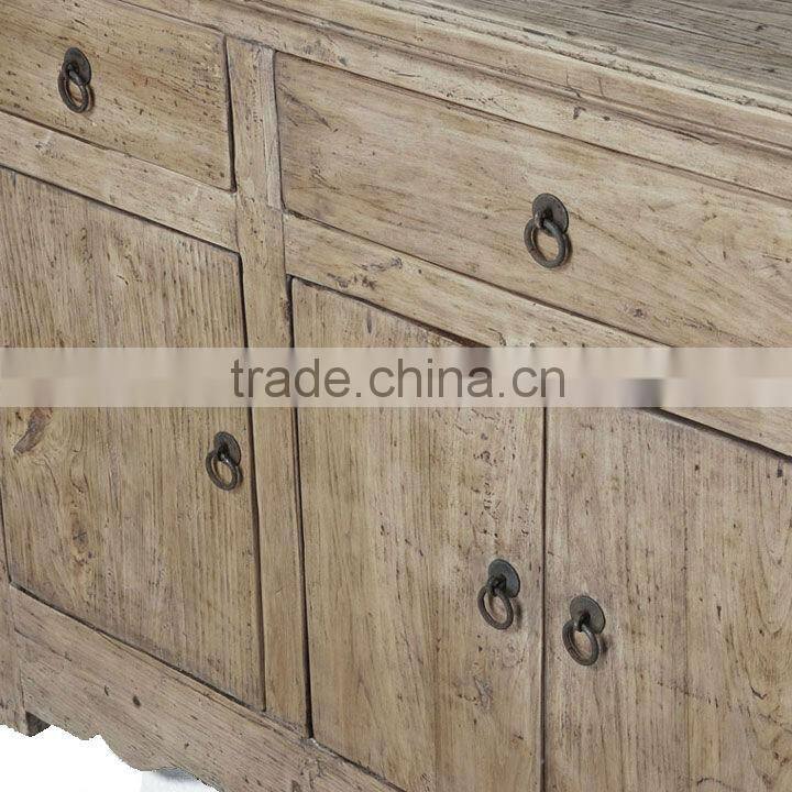 Chinese antique natural distressed country style cabinet