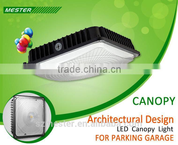 Mester Led ceiling mount or pole mount canopy light with UL & DLC