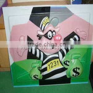 Silk-screen cnc cutting ABS plastic double side sign