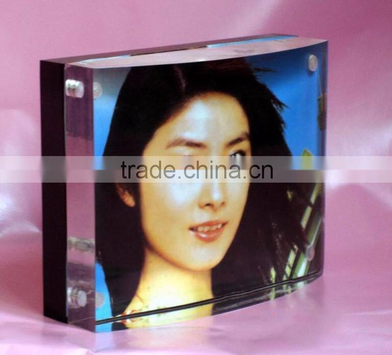 decorative square glass picture photo frame customized size