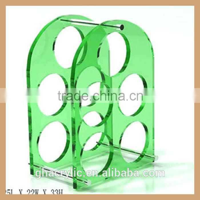 GH-W010 round bottle shape wine rack, reindeer wine bottle rack