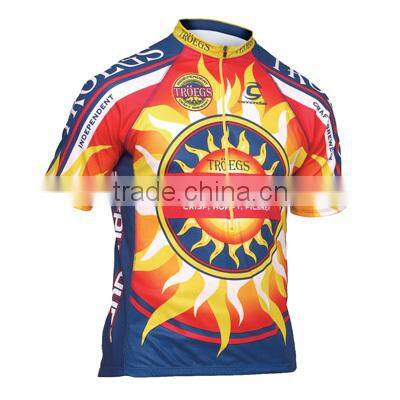 polyester cycling jersey,custom polyester cycling jersey,100% polyester material cycling jersey