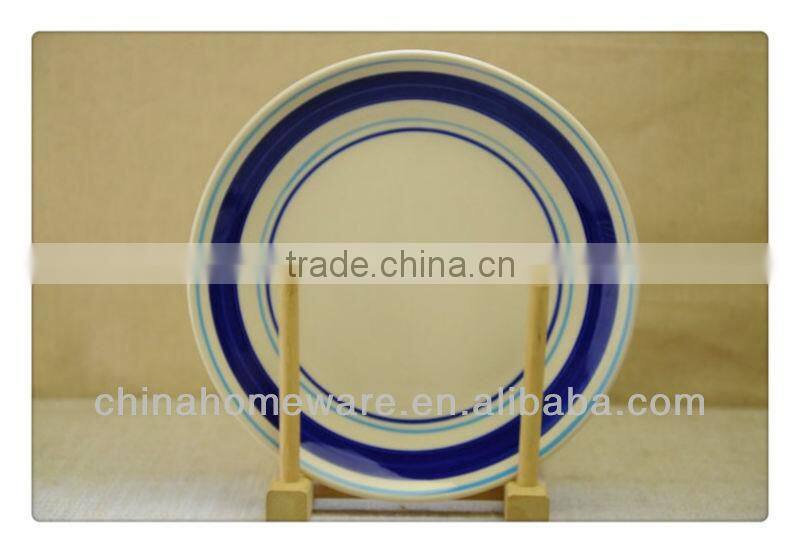 Colourful ceramic plate, stoneware dishes, stoneware dinnerware