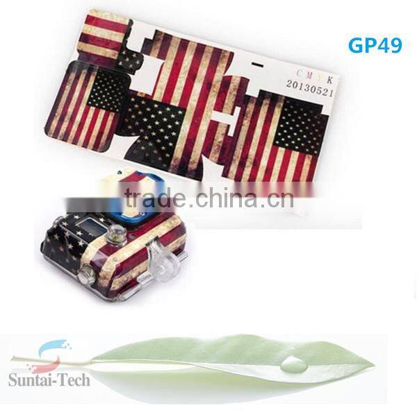 2016 gopros accessories popular camera case sticker for gopros heros ,American Flag shin Sticker for Go Pro He ro 3 housing,GP49