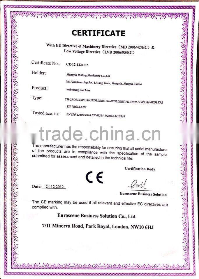embossing machine for pu leather