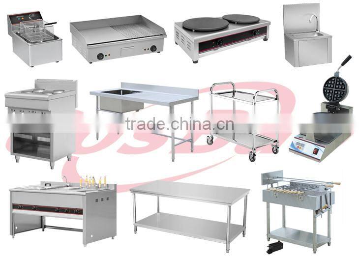 (BN900-E802L) Cosbao electric grill and griddle with digital control, stainless steel flat griddle, hotel kitchen equipment