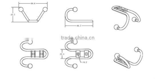 double clothes hanger rack