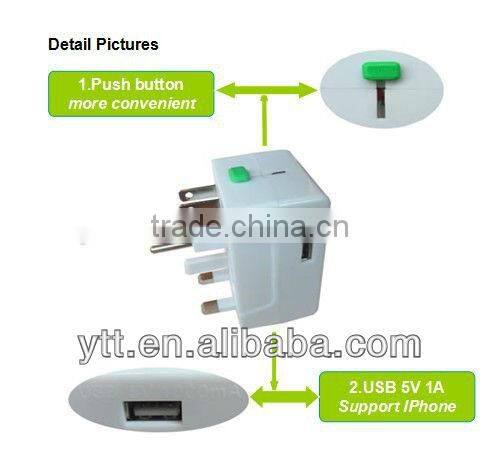Hot Selling All In One Travel Adapter with USB