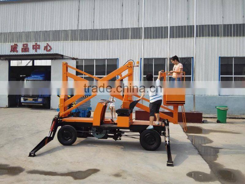 Hot sale Trailer articulating boom lift lift elevator with CE