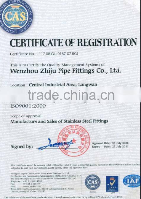 ANSI/ASME B16.9 304/316 Butt Welding Stainless Steel RL 45Deg Elbow Long Radius