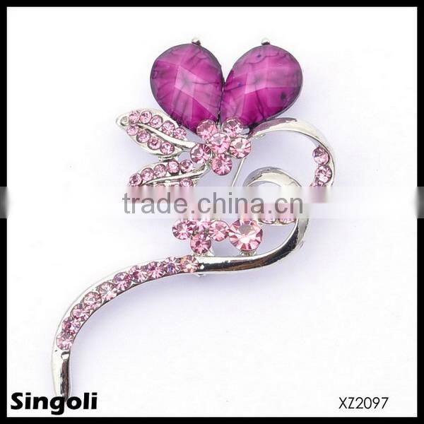2014 new wedding brooch, bridemaid gift brooch,crystal brooch