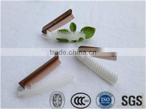 High quality hotel/travel kit plastic foldable comb