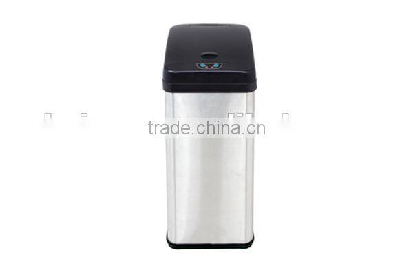 sensor dustbin 5038LM 38L Stainless Steel Sensor Bin, with black Lid