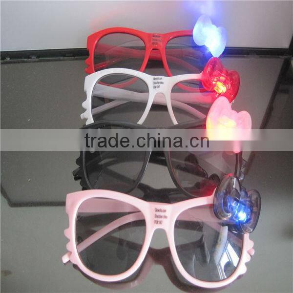 plastic flashing led glasses with flashlight glasses with led for party