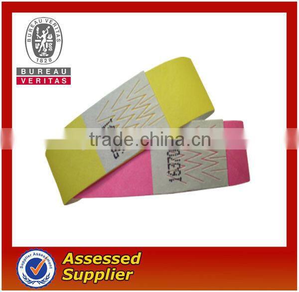 Printed tyvek wristbands