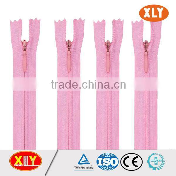 China XLY zipper #10 open end mess tape invisible zipper