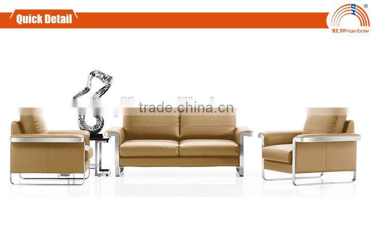 S-35 simple design green leather sofa china