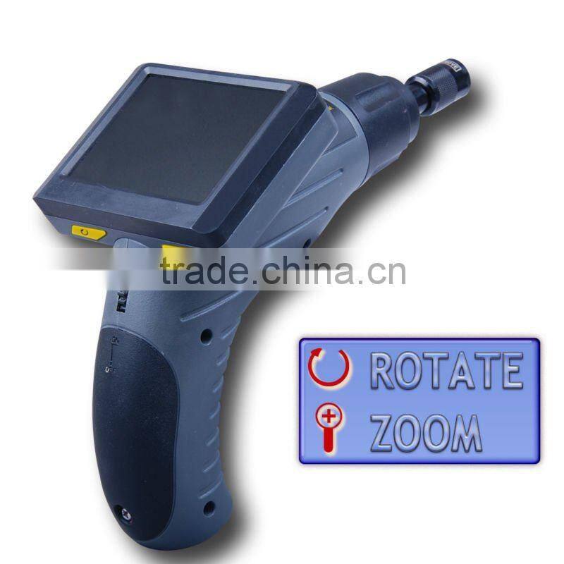 3.5" LCD Scope Rotate Zoom Inspection Camera Borescope Endoscope