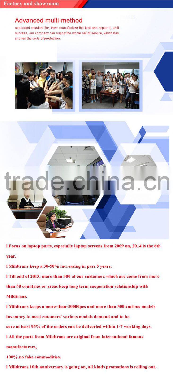 high quality laptop lcd screen for macbook pro 13.3" a1370